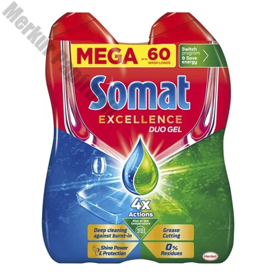 Mosogatógép gél SOMAT Gel Excelence duo 2 x 540 ml