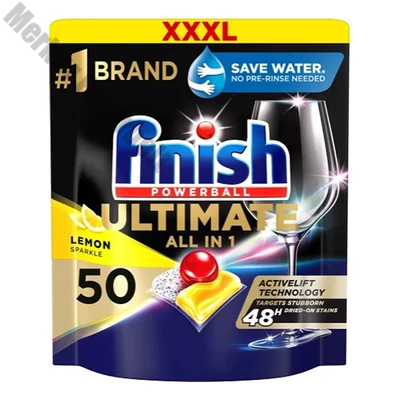 Mosogatógép tabletta FINISH Ultimate Allin1 Lemon 50 darab/doboz