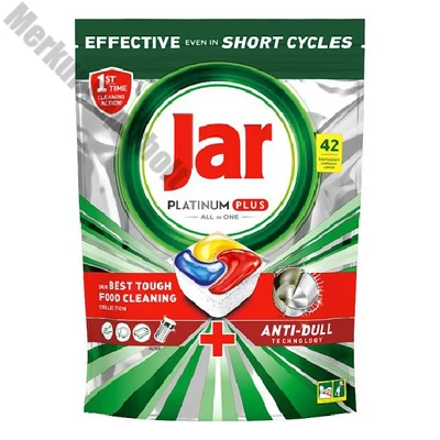 Mosogatógép tabletta JAR Platinum Plus Lemon 42 darab/doboz