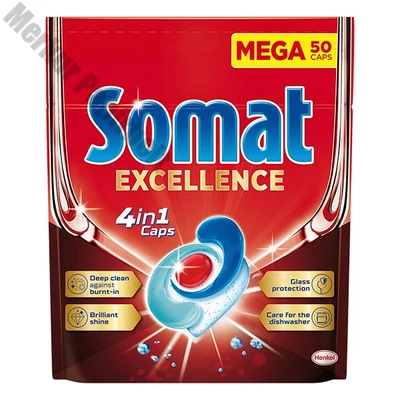 Mosogatógép tabletta SOMAT Excellence 50 darabos
