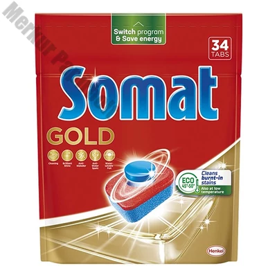 Mosogatógép tabletta SOMAT Gold 34 darab/doboz