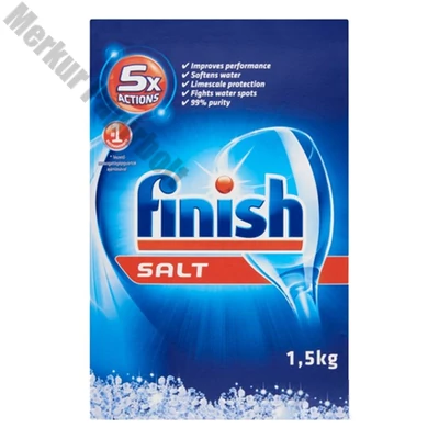 Mosogatógép vízlágyító FINISH regeneráló só 1,5 kg