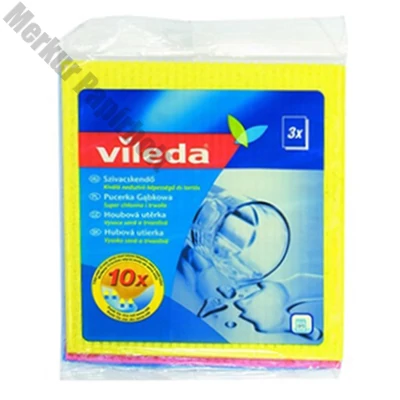 Szivacskendő VILEDA Classic szuper nedvszívó 18x20 cm 3 db