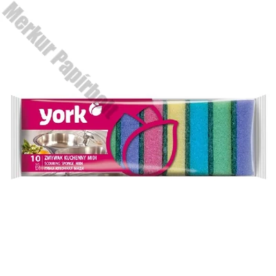 Mosogatószivacs YORK midi 10 darabos