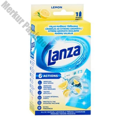 Mosógép tisztító folyadék LANZA 250 ml citrom