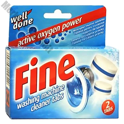 Mosógép tisztító tabletta WELL DONE Fine 2x40 g-os