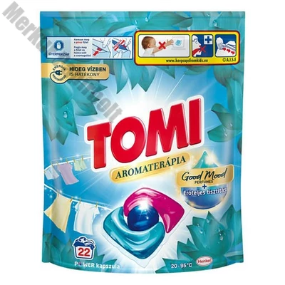 Mosókapszula TOMI Lotus Universal fehér- és világos ruhákhoz 22 db