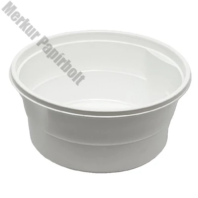 Levesestál műanyag 500 ml fehér 50 darabos 3185