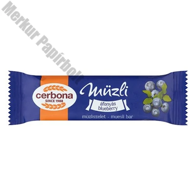 Müzliszelet CERBONA áfolyás joghurtos bevonóval 20 g