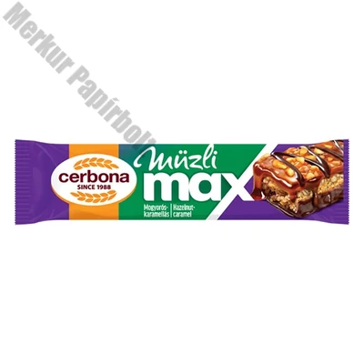 Müzliszelet CERBONA MAX mogyorós - karamella 30 g
