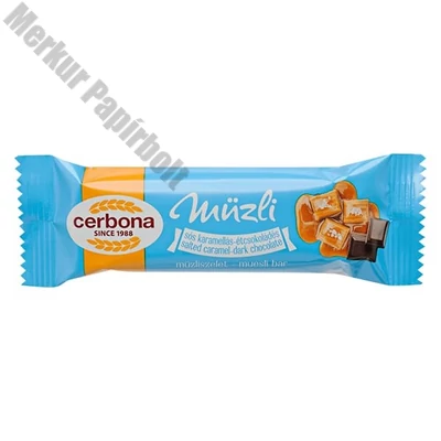 Müzliszelet CERBONA sós karamellás-étcsokoládés 20 g