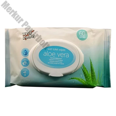 Nedves toalettpapír WELL DONE Aloe Vera 60 darabos