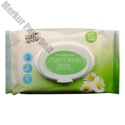 Nedves toalettpapír WELL DONE Chamomile 60 darabos