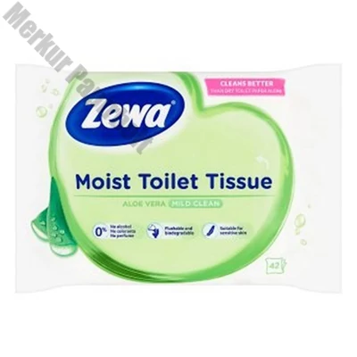 Nedves toalettpapír ZEWA Aloe Vera 42 darabos