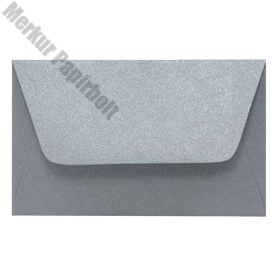 Névjegyboríték színes KASKAD enyvezett 70x105 mm 52 ezüst metál 120 g 25 darabos