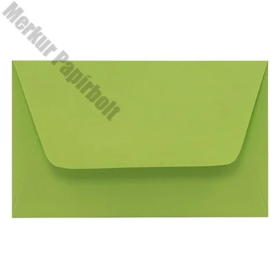 Névjegyboríték színes KASKAD enyvezett 70x105mm 66 lime zöld 50 darabos
