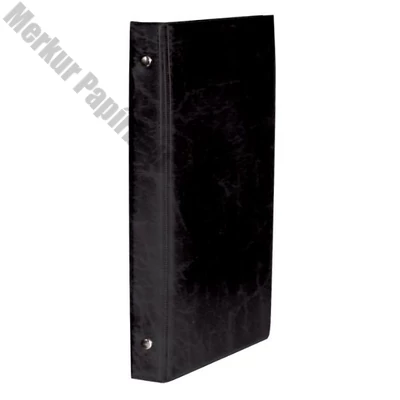 Névjegytartó ELEGANT pvc borítású karton 80 darabos fekete