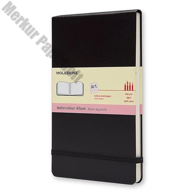 Notesz sima MOLESKINE ARTMM804 "L" fekvő keményfedeles watercolour fekete