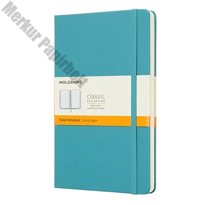 Notesz vonalas MOLESKINE QP060B35 "L" keményfedeles hamukék