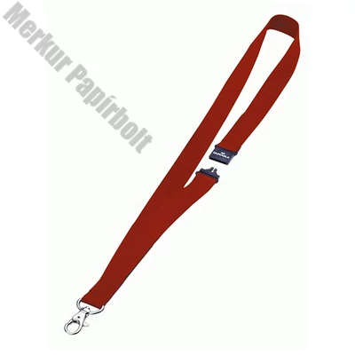 Nyakpánt DURABLE biztonsági zárral 20 mm piros