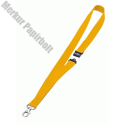 Nyakpánt DURABLE biztonsági zárral 20 mm sárga
