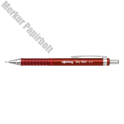 Nyomósirón ROTRING TIKKY Retro 0,5 mm piros