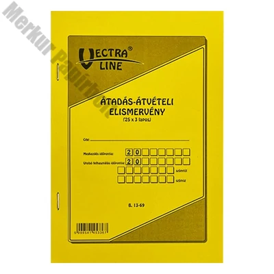 Nyomtatvány átadás - átvételi elismervény VECTRALINE 25x3