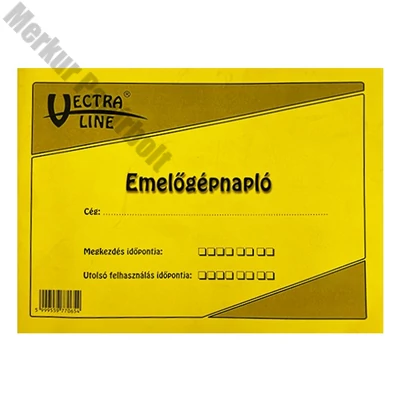 Nyomtatvány emelőgépnapló VECTRALINE A/5 fekvő
