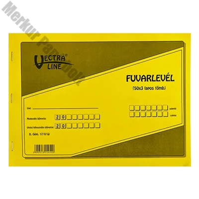 Nyomtatvány fuvarlevél VECTRALINE 50x3