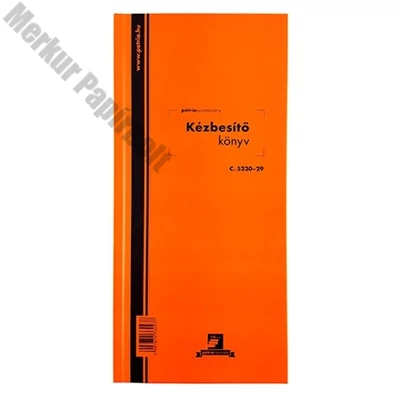 Nyomtatvány kézbesítőkönyv PÁTRIA 292x140mm 100 lapos