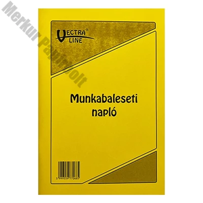 Nyomtatvány munkabaleseti napló VECTRALINE A/5 álló