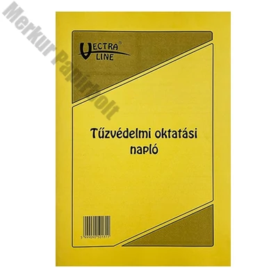 Nyomtatvány tűzvédelmi oktatási napló VECTRALINE