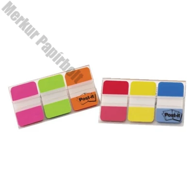 Oldaljelölő 3M Post-it 686-RYB 25x38mm műanyag vegyes szín