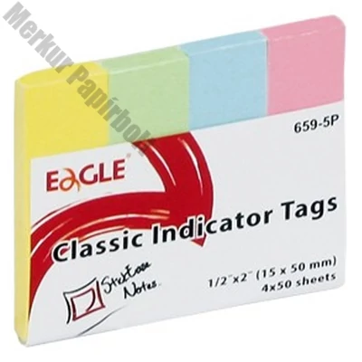Oldaljelölő EAGLE 659-5P papír pasztell 4 szín