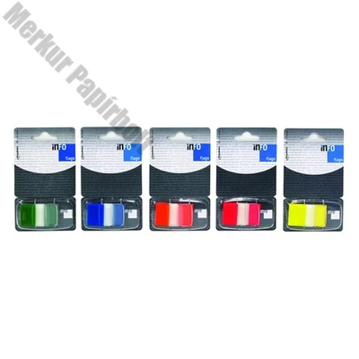 Oldaljelölő GLOBAL Notes Info Flags 7728-43 műanyag 25x43 mm transparens/zöld