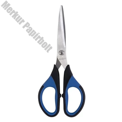 Olló SPOKO irodai S0535 15 cm szimmetrikus fekete-kék