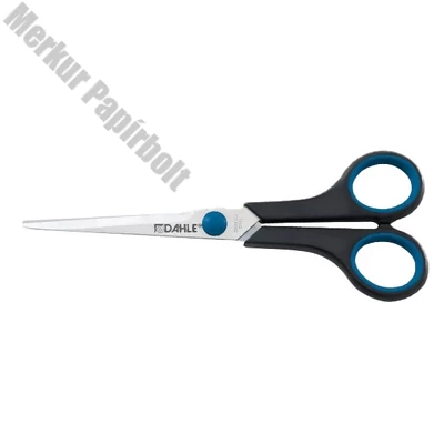 Olló irodai DAHLE 54407 gumifogós 18 cm fekete