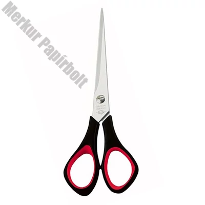 Olló irodai WEDO 976-651 gumifogós balkezes 16cm fekete