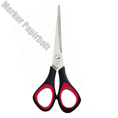 Olló irodai WEDO 976-65 gumifogós 16cm fekete