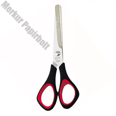 Olló irodai WEDO 976-6 gumifogós 15,5cm fekete