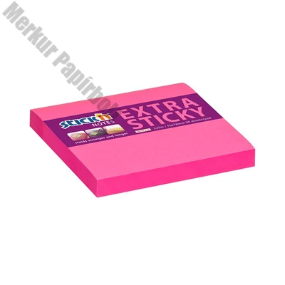 Öntapadós jegyzettömb STICK`N extra erős 76x76mm neon rózsaszín 90 lap