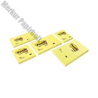 Öntapadós jegyzettömb 3M Post-it LP6533S 38x50mm sárga 3x100 tömb/csomag