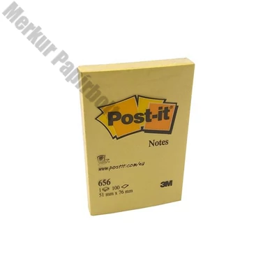 Öntapadós jegyzettömb 3M Post-it LP656 51x76mm sárga 12x100 lap