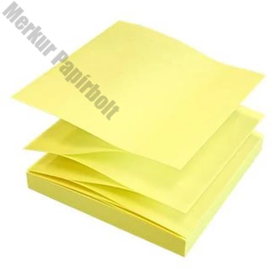 Öntapadós jegyzettömb GLOBAL Notes 3644-01 75x75mm "Z" sárga 100 lap
