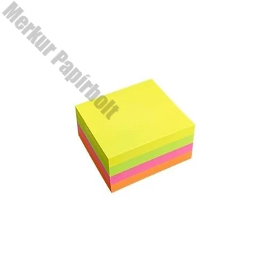 Öntapadós jegyzettömb GLOBAL Notes 5658-39  50x50mm neon 240 lap