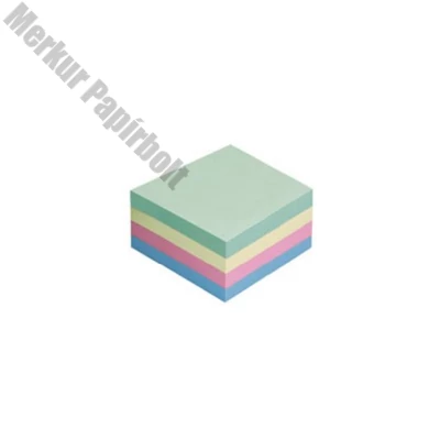 Öntapadós jegyzettömb GLOBAL Notes Cube 3820-98 75x75mm pasztell 400 lap