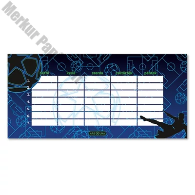 Órarend ARS UNA egylapos kétoldalas Champs