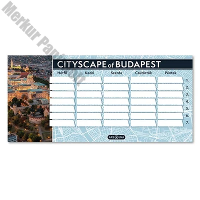 Órarend ARS UNA egylapos kétoldalas Cityscape