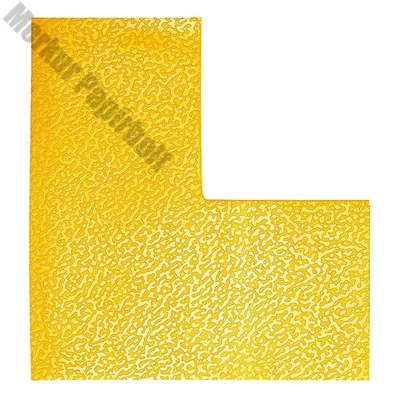 Padlójelölő L alakzat DURABLE öntapadós 100x100 mm sárga 10 darabos