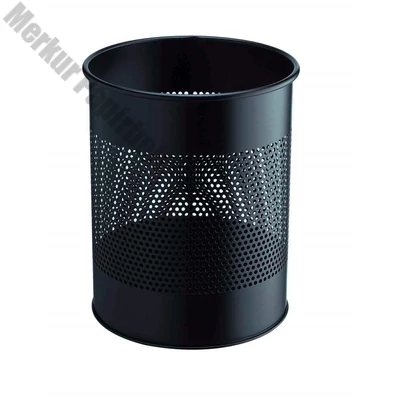 Papírkosár DURABLE kerek fém 15 L fekete